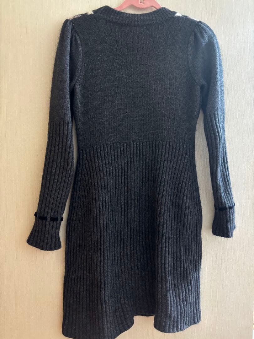 herlipto Moor Argyle Ribbon Knit Dress