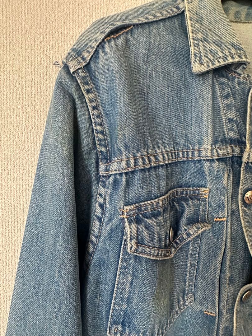60s Montgomery Ward Denim Jacket 101 Stamped Buttons