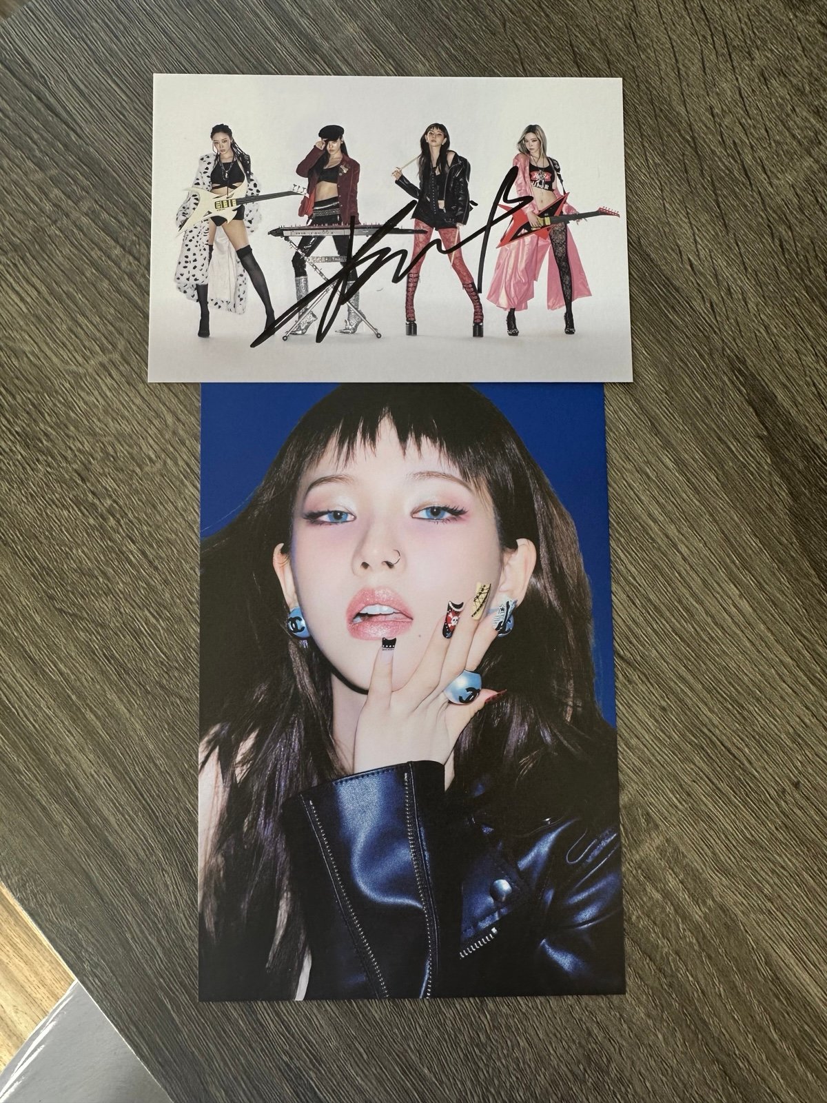 aespa カリナ 直筆サイン rich man karina's handwritten message in