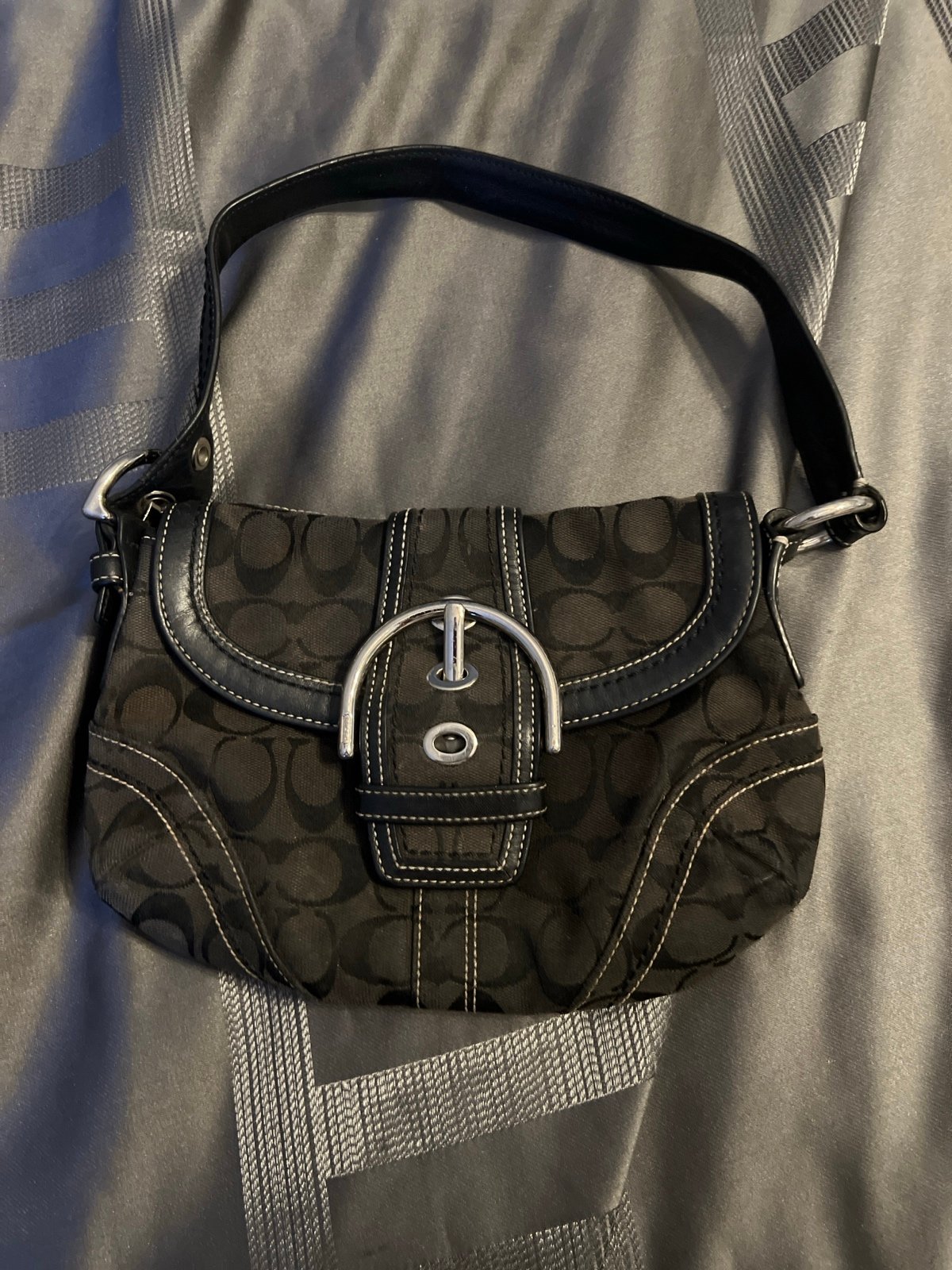 Vintage Coach Soho 10296 Black signature C | Mercari
