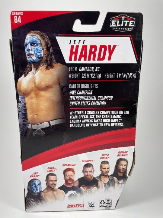 WWE 認証書付きサイン入り jeff hardy elite エリート WWE 認証書付き