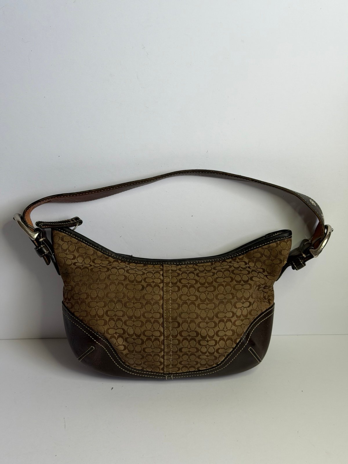 Coach Y2K SoHo Hobo Brown Signature Monogram | Mercari