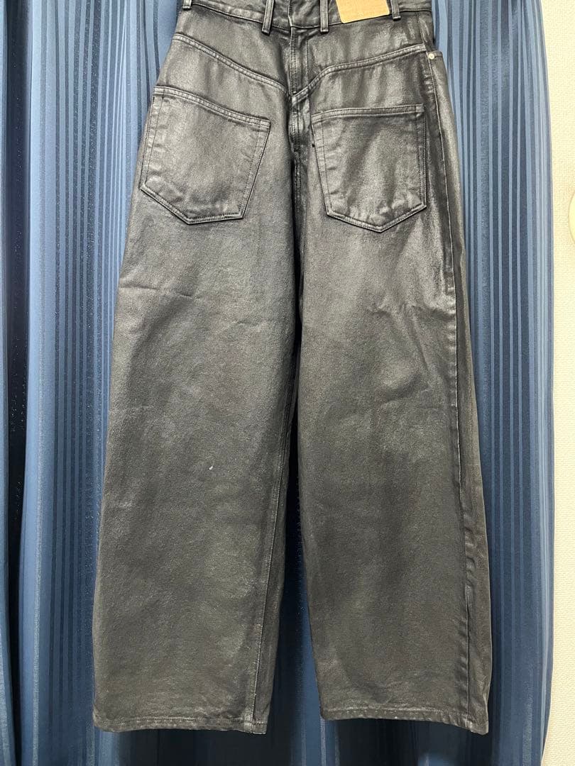 PROJECT GR】Coated Backward Denim Pants