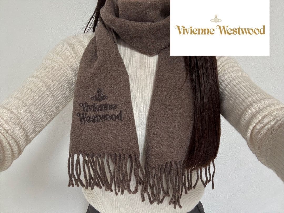 Vivienne Westwood brown muffler♡
