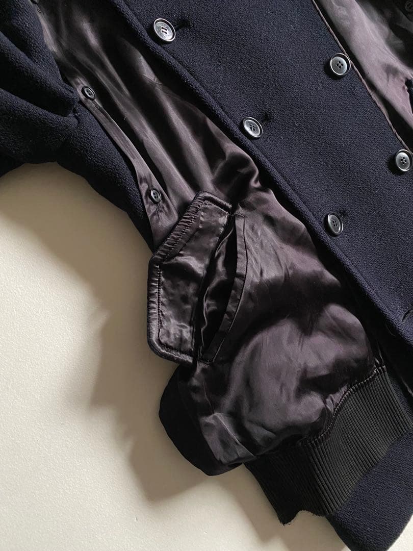 Early 2000s FRAPBOIS Inside-Out Lining Pea Coat