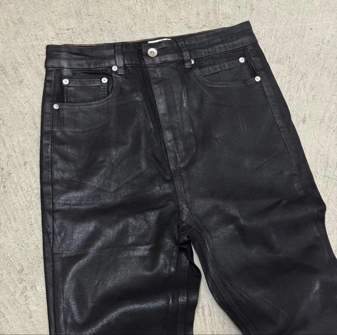 パンツ Waxed denim archive grunge edgy goth y2k Waxed denim