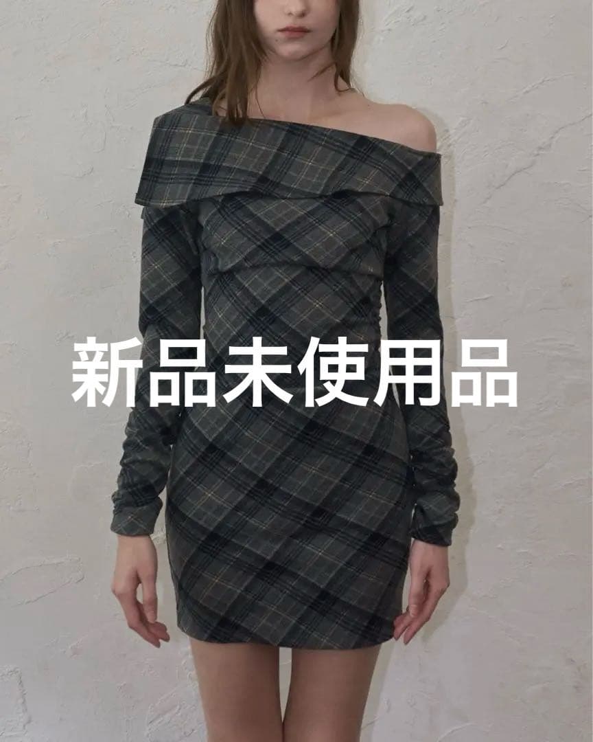 YILON ONE-SHOULDER CHECK MINI OP