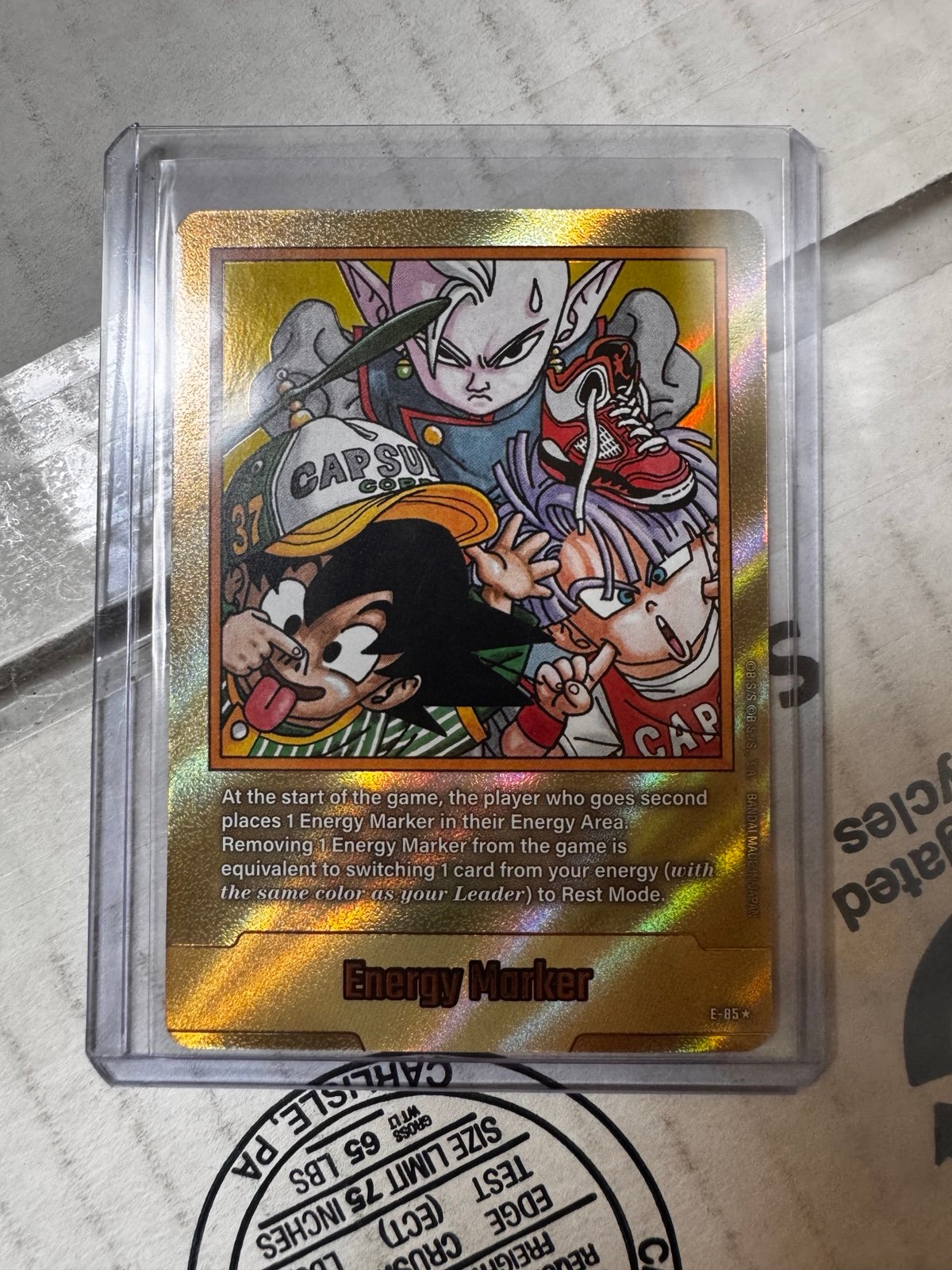 Dragon Ball Gold Energy Marker E-85 | Mercari