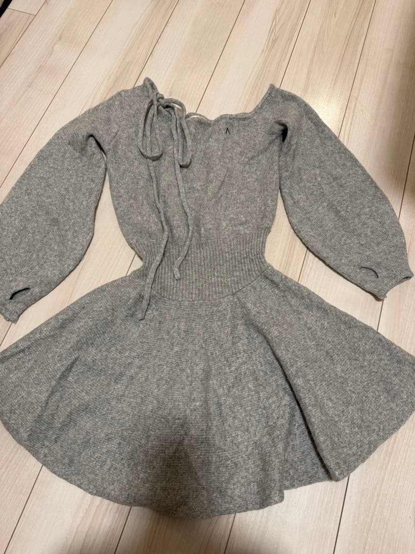 andmary Rhoda flare mini dress gray (grey)