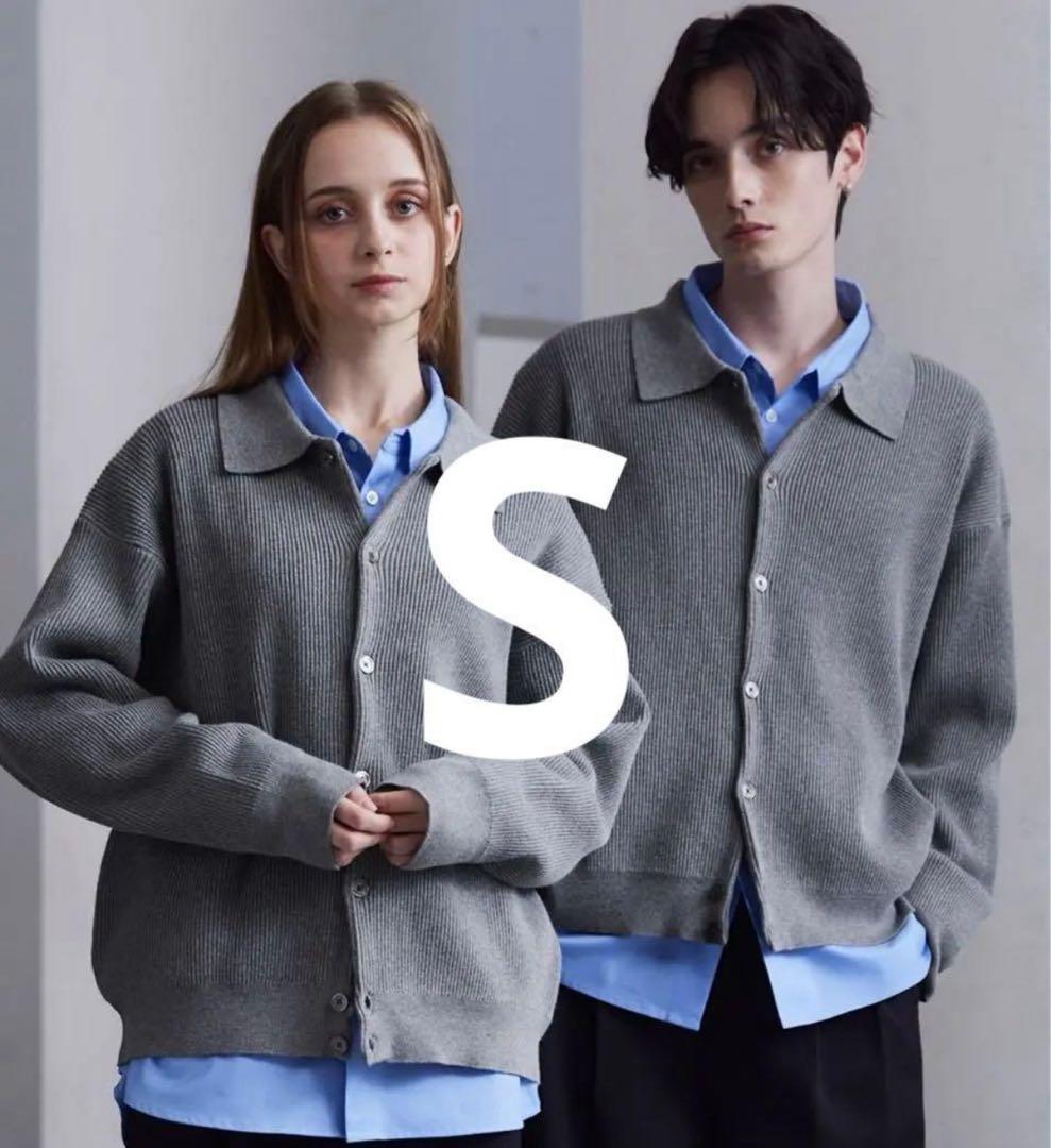 CLEL Basic Spraying Knit Shirt Cardigan - S