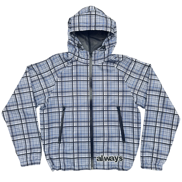 plaid bandemic jacket - blue / grey – always do what you should do