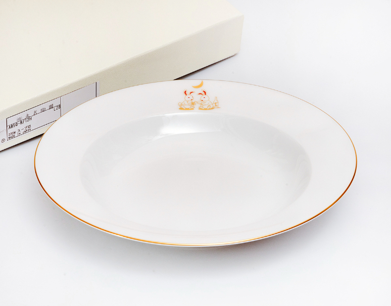 大倉陶園作 干支（卯）シリーズ『スープ皿』×1枚｜お取り寄せグルメ