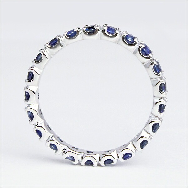 K18 ブルーサファイア フルエタニティリング[商品番号:RG0127] | umu