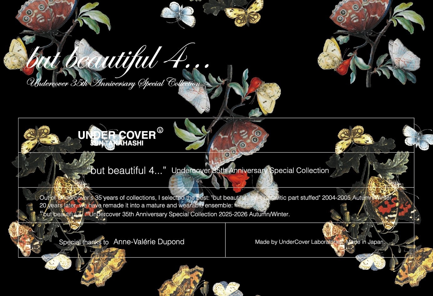 2025 AUTUMN-WINTER WOMENS COLLECTION｜UNDERCOVER OFFICIAL ONLINE STORE