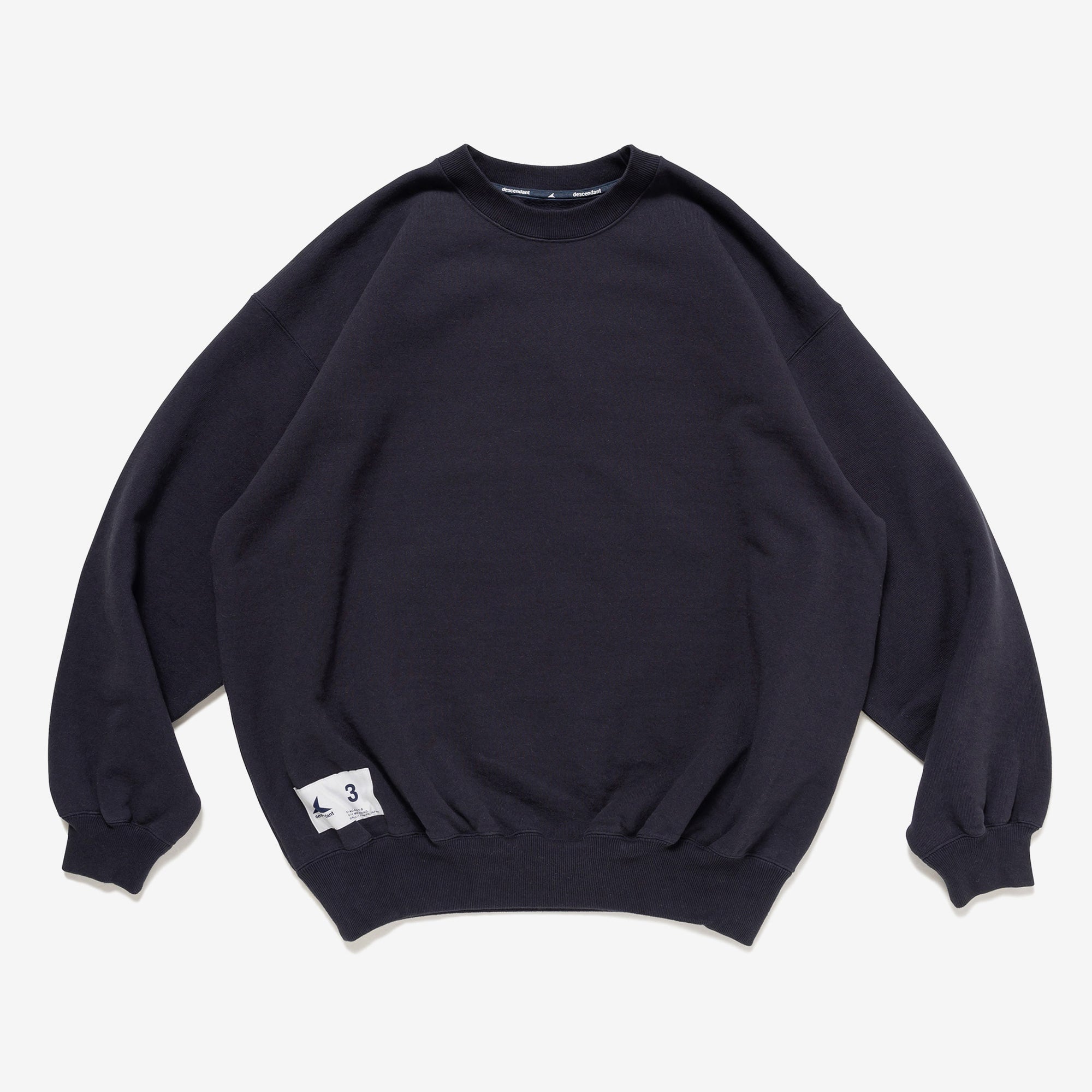 DESCENDANT CACHALOT CREW NECK NAVY L 【公式通販】
