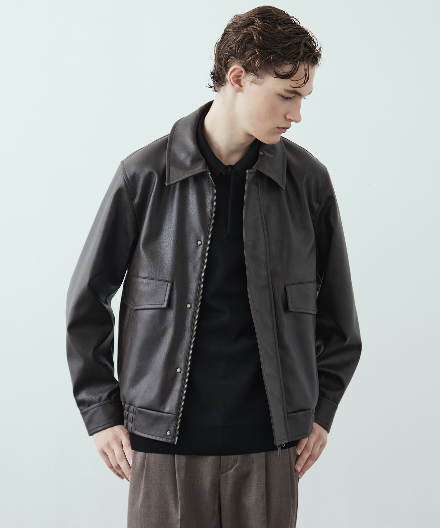 VINTAGE LEATHER ブルゾン(1 BLACK): : メンズ｜UNITED TOKYO ONLINE STORE