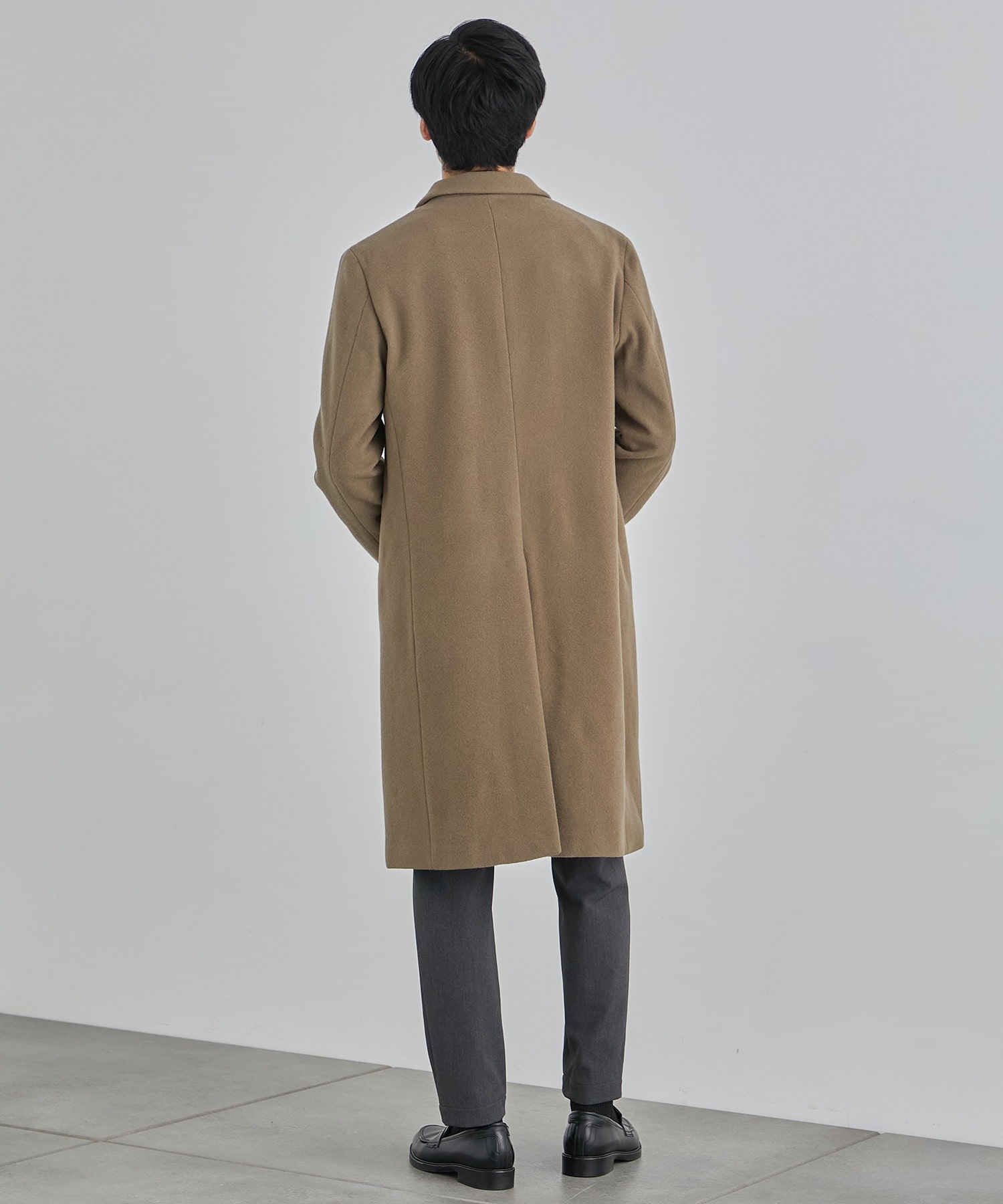 SUPER 100's チェスターコート(1 GREY BEIGE): : メンズ｜UNITED TOKYO