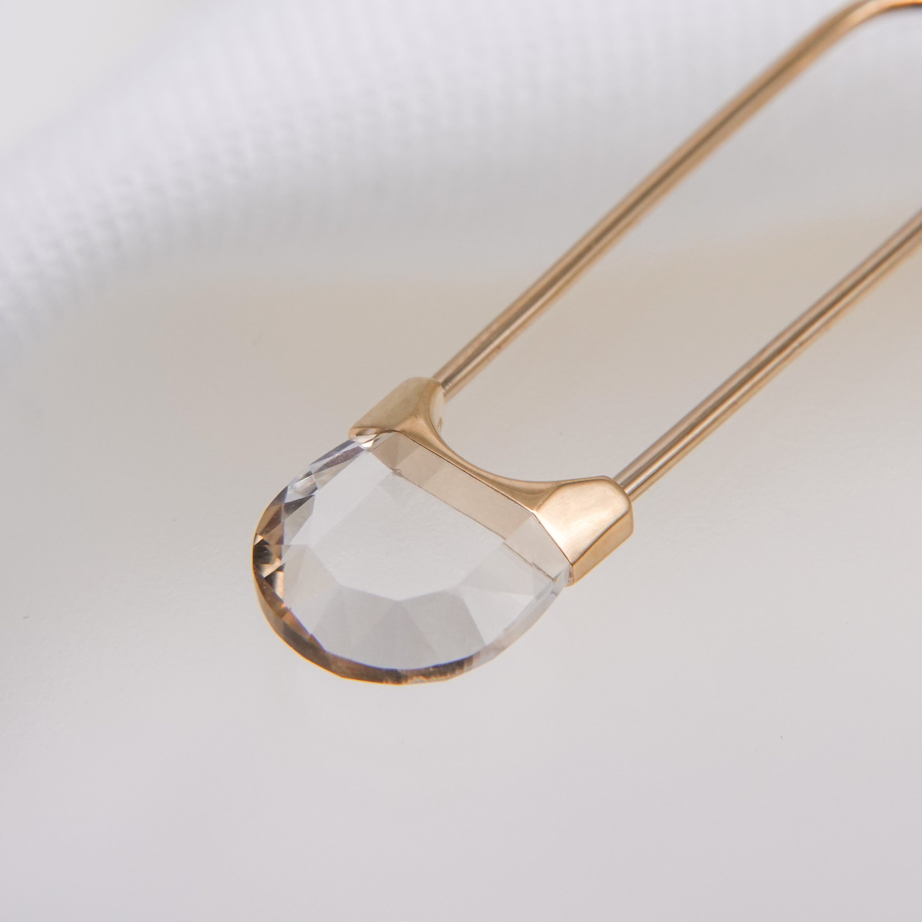 Drop Quartz Pierced Earring Oval S – unigem