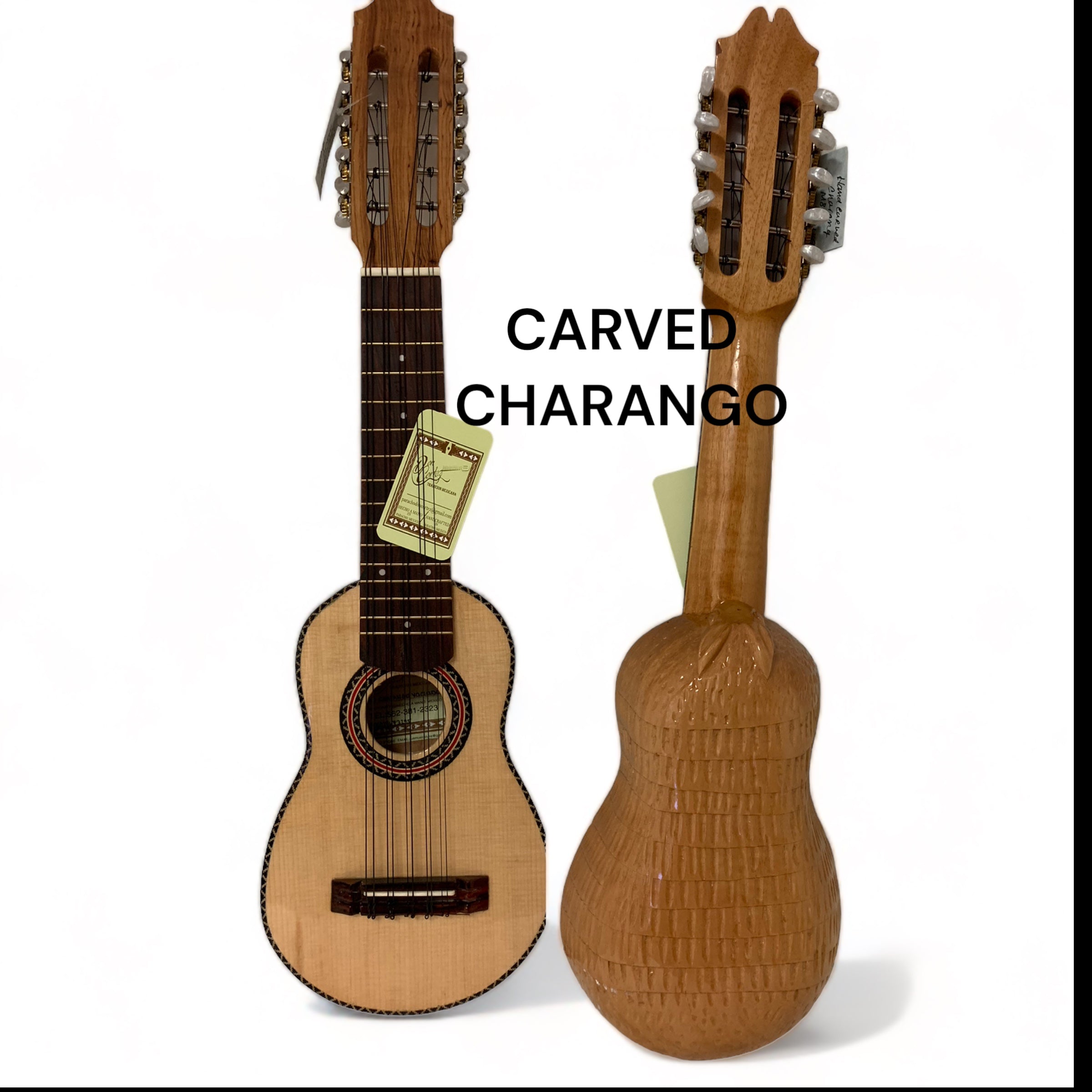 DON CORTEZ HAND CARVED ARTEZANAL CHARANGO M80 RED CEDAR – Us Music