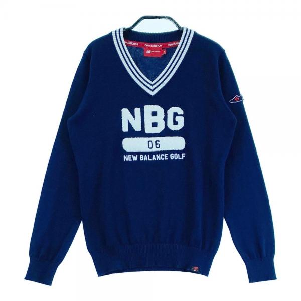NEW BALANCE GOLF ニューバランス ニットセーター ネイビー系 サイズ