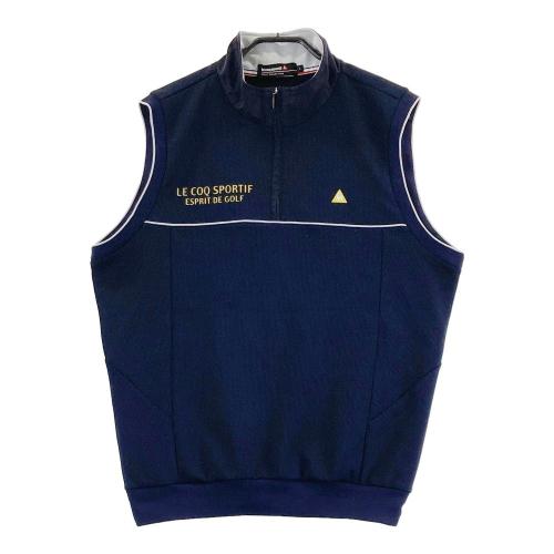 BEAMS GOLF ビームスゴルフ ハーフジップベスト ネイビー系 サイズ：M