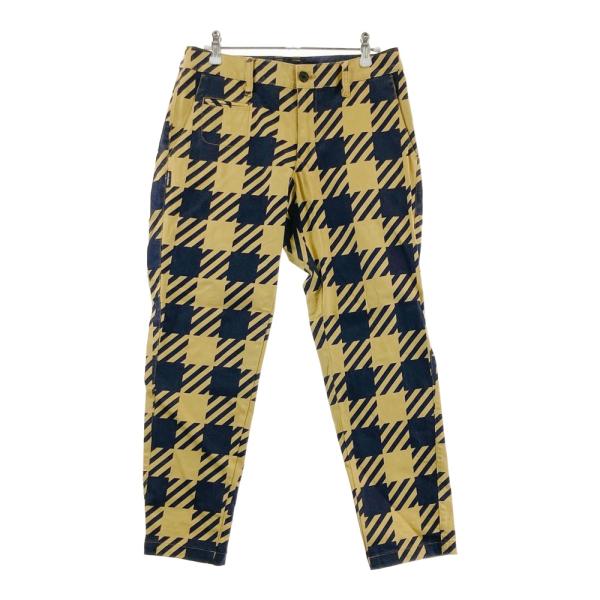 JACK BUNNY ジャックバニー ストレッチパンツ 総柄 イエロー系 サイズ