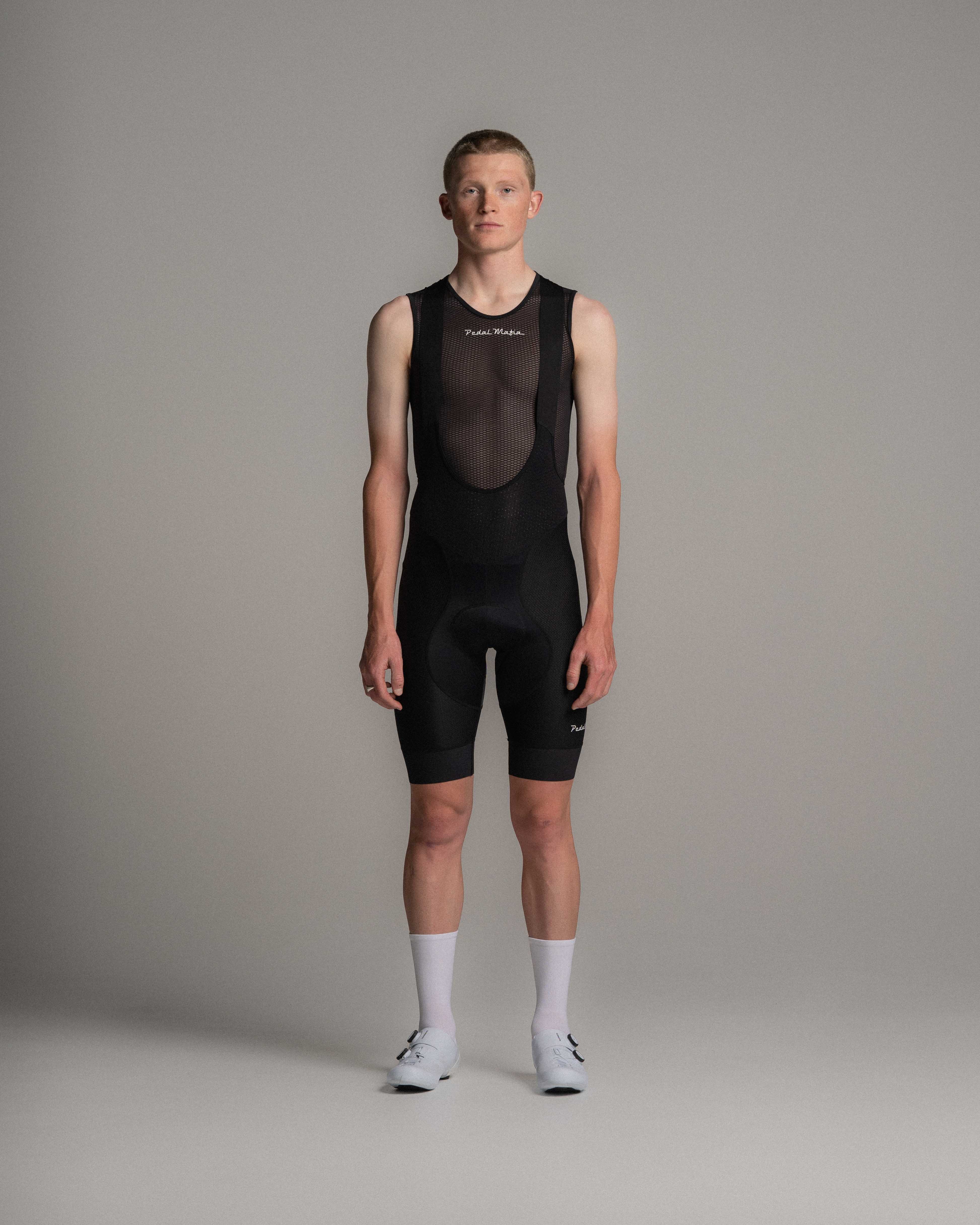 Mens Pro Delta Cycling Bib - Black | Pedal Mafia