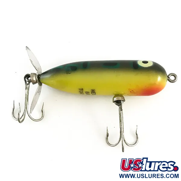 Vintage Heddon Baby Torpedo, 1/3oz Frog fishing lure #6477
