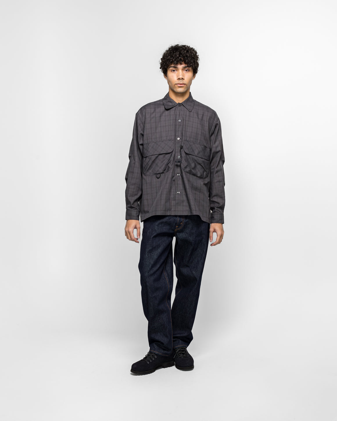 Daiwa Pier39 - Tech Sports Open Collar Shirt L/S - Nova Check