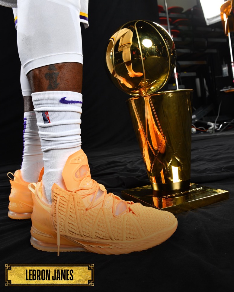 Nike】レブロンがNBAファイナル最終試合で着用した LeBron 18 “Melon