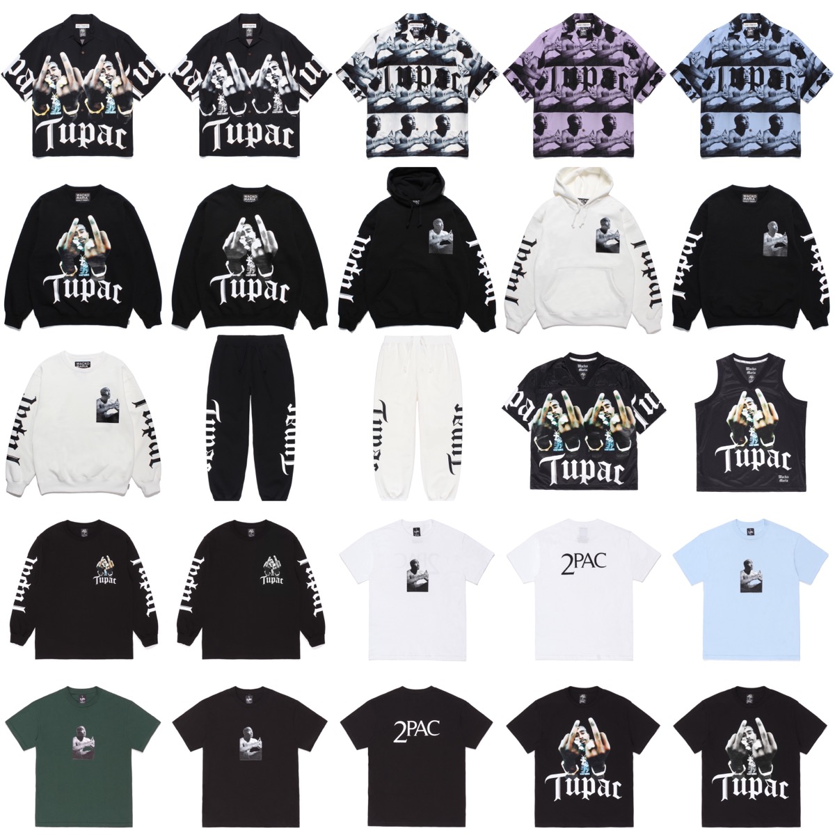 WACKO MARIA × 2Pac 伝説的ラッパーとのコラボコレクションが国内2月25