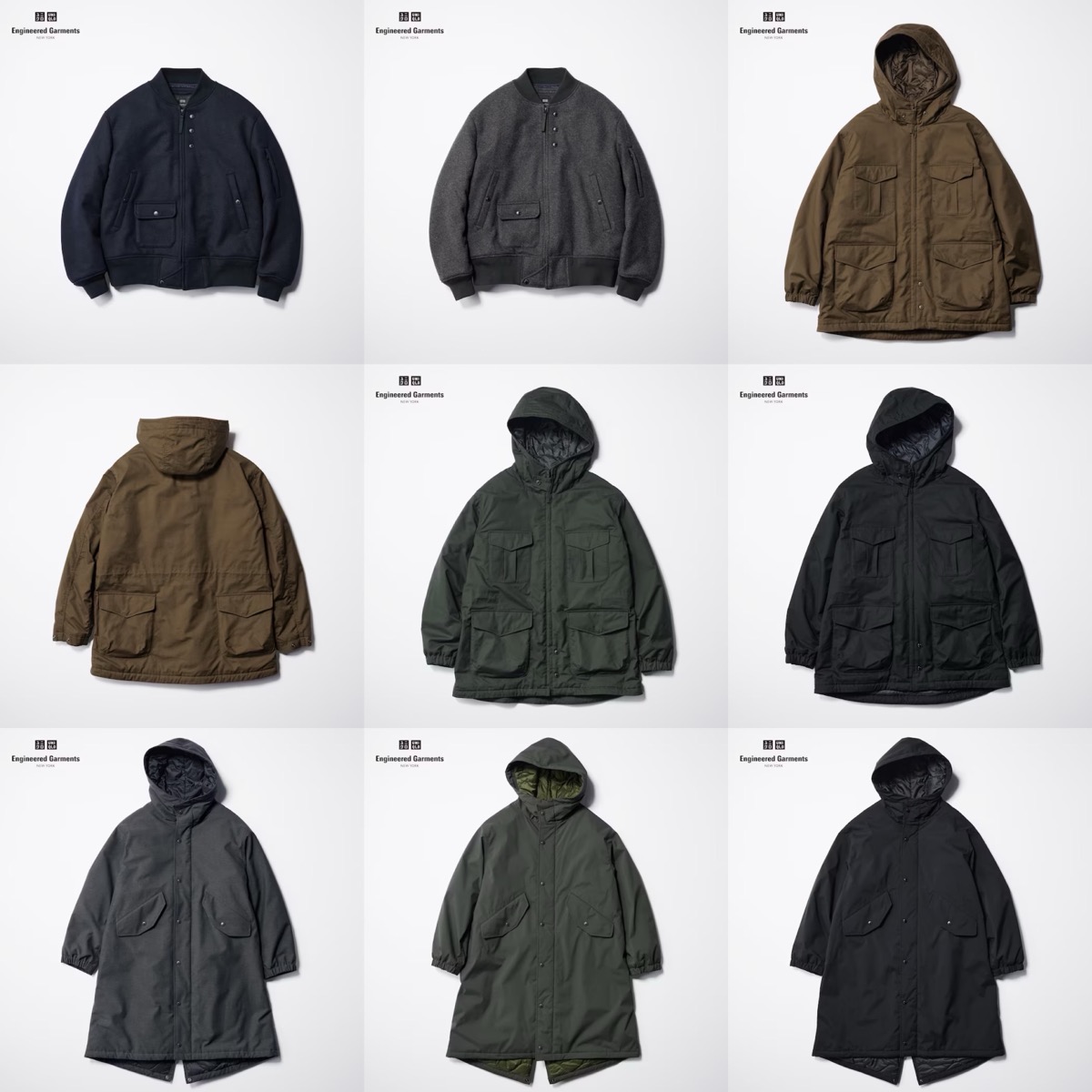 UNIQLO and Engineered Garments コラボ第3弾が海外11月10日より発売