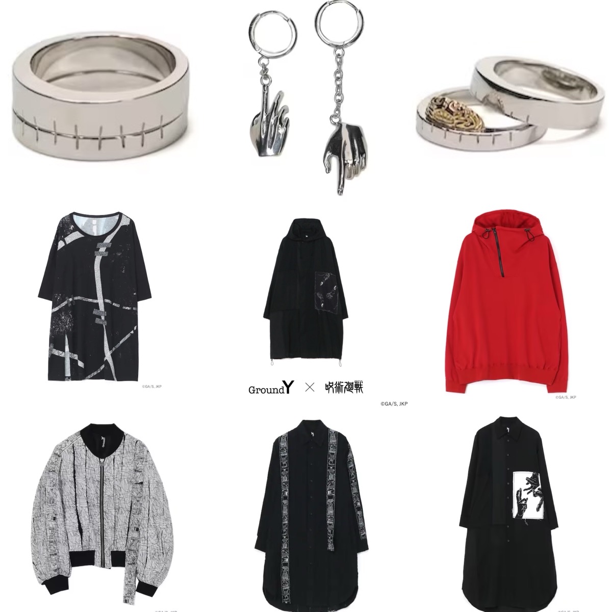 Ground Y × 呪術廻戦 コラボコレクションが国内1月8日まで受注販売受付