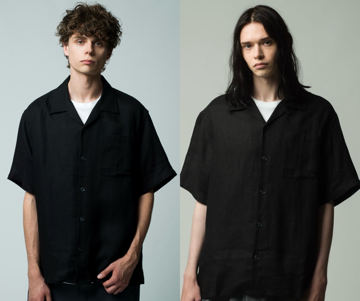 RALPH LAUREN PURPLE LABEL for Ron Herman 別注リネンキャンプシャツ