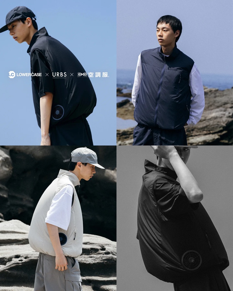 LOWERCASE x URBS x 空調服®︎ コラボファン付きベストが国内7月25日