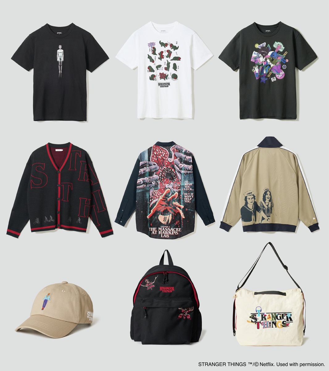graniph x ストレンジャー・シングス 新作コラボアイテムが国内9月3日