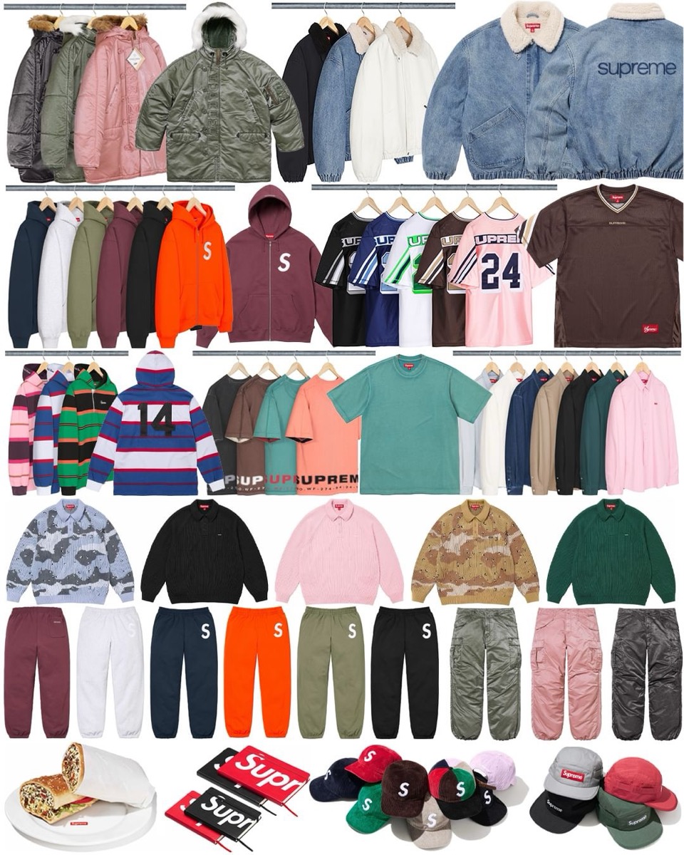 Supreme x Thrasher + Neck Face 24FW Week6が国内9月28日に発売予定