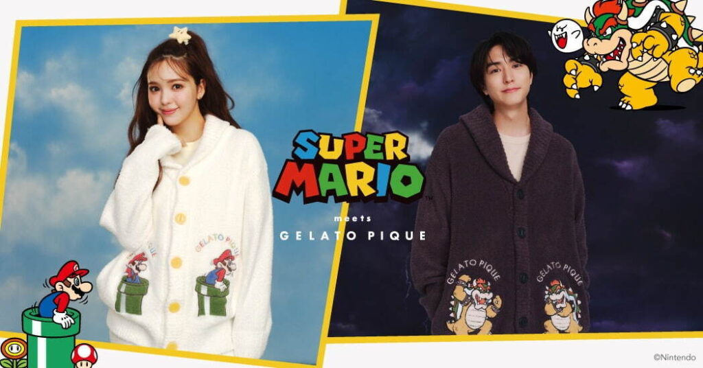 ジェラピケ × スーパーマリオ コラボルームウェア第4弾が国内1月26日に