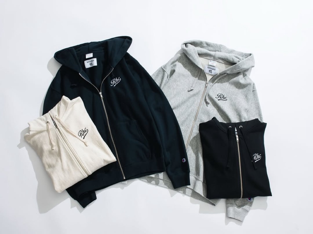 Champion for RHC Ron Herman 26SS 別注ジップフーディーが国内2月13日