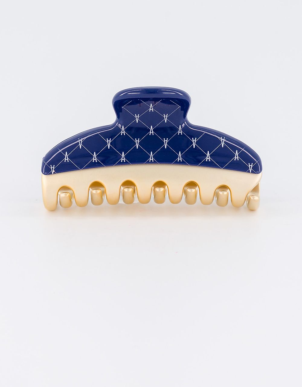Pince Vendôme Signature regular navy blue jewel hair jaw clip