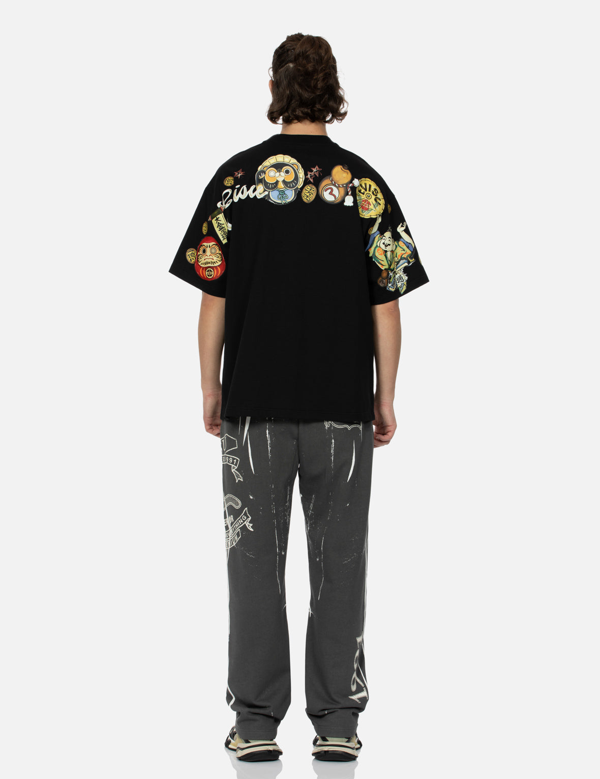 Tanuki Daicock Print Loose Fit T-Shirt – EVISU
