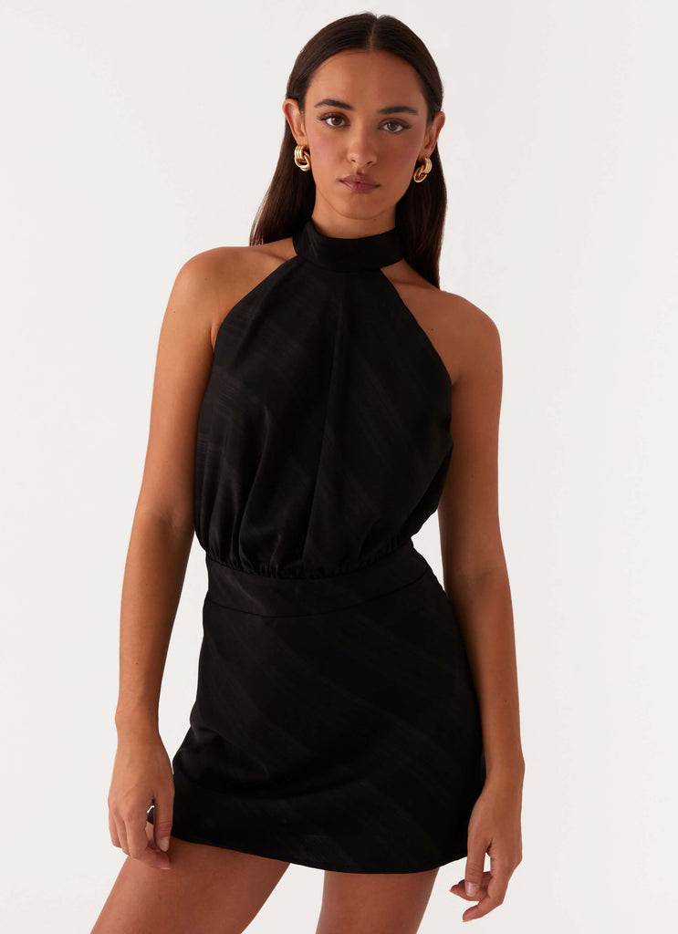 Camera Shy Mini Dress - Black – Peppermayo US