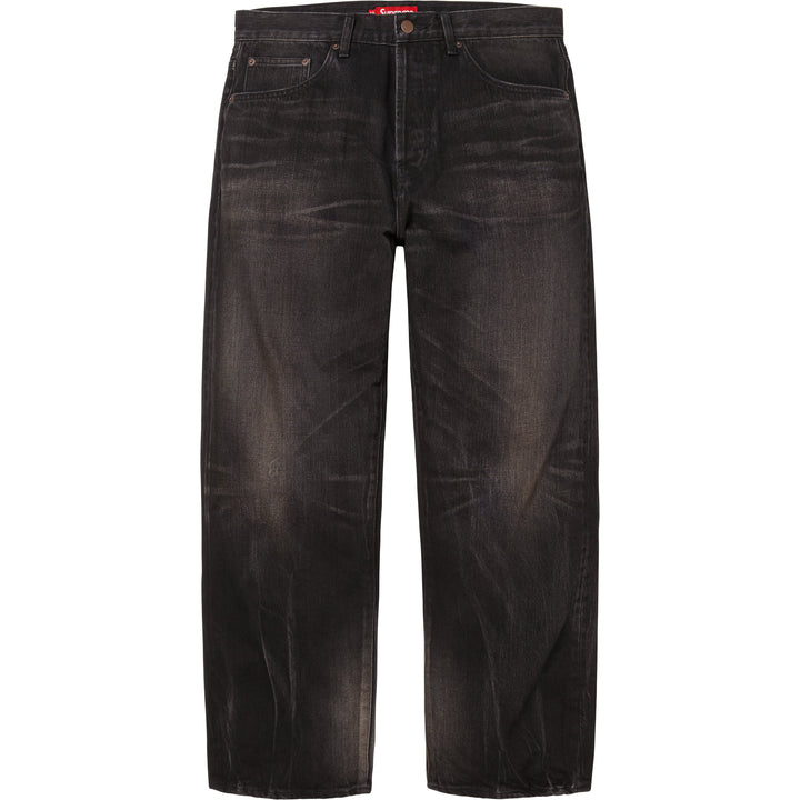 パンツ Supreme Distressed Loose Fit Selvedge 32 Distressed Loose