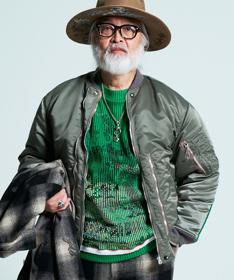 予約商品2022aw] SEVESKIG/セブシグ/ Jacquard pile MA-1-Reversible