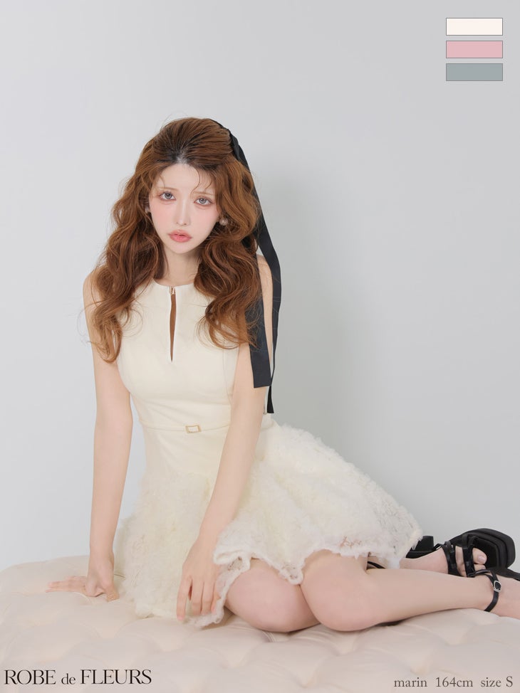 ROBE de FLEURS anier.ROBE ローブドフルール アニエルローブ Satin