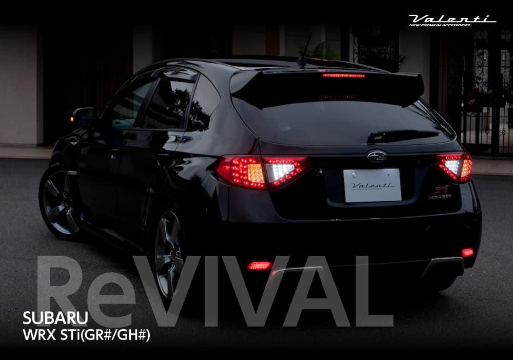 ジュエル LEDテールランプ Revo スバル インプレッサ WRX STi(GR#/GH