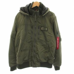 615-37901 USA製 MA-1 フライトジャケット バックロゴ L グリーン