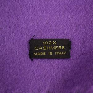 マフラー ストール カシミヤ イタリア製 紫 パープル（2024/08/14買取