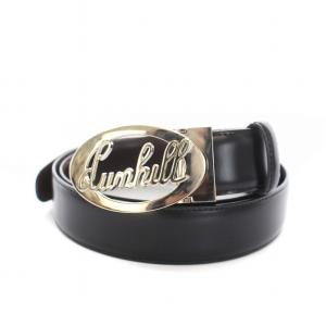 ベルト レザー バックル ロゴ刻印 40/100 黒 ブラック ゴールド色