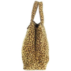 ハンドバッグ トート レオパード ヒョウ柄 鞄 ブラウン 茶 SM1（2023